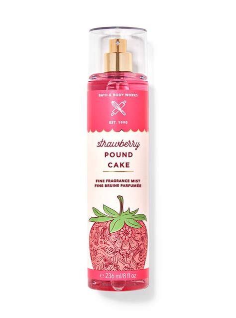 Mix & Match 311 Add to Bag (357) Unavailable for shipping Strawberry Pound Cake from Bath & Body Works. . Strawberry pound cake perfume bath and body works